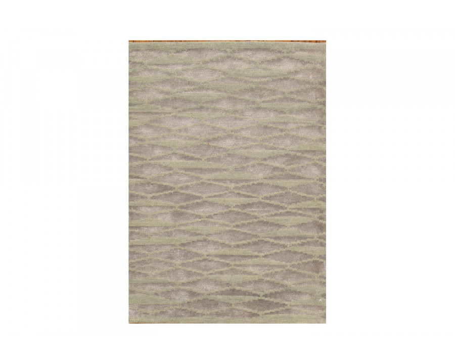 Pasargad - Modern Collection Hand-Knotted Silk and Wool Area Rug 25'' x 36'' (SHIMMER-2 2X3)