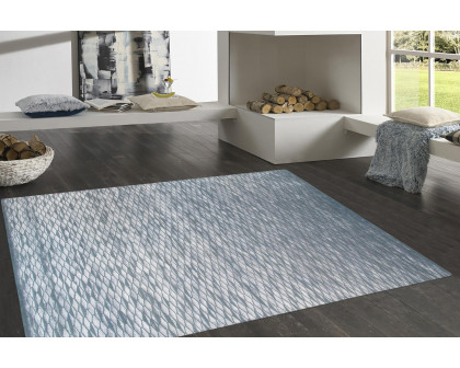 Pasargad Modern Collection Hand-Knotted Silk and Wool Area Rug 98'' x 120'' (SHIMMER-7 8X10)