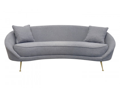 Pasargad - Luna Collection Textured Fabric Curved Sofa