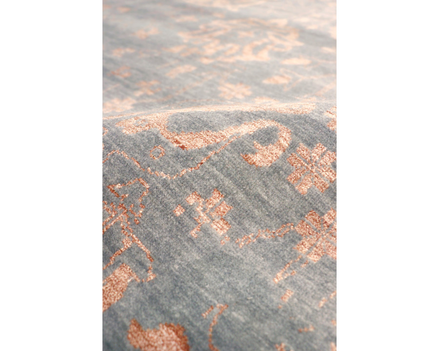 Pasargad - Transitional Collection Hand-Knotted Gray Bamboo Silk and Wool Area Rug 120'' x 165'' (VASE-1071 10X14)