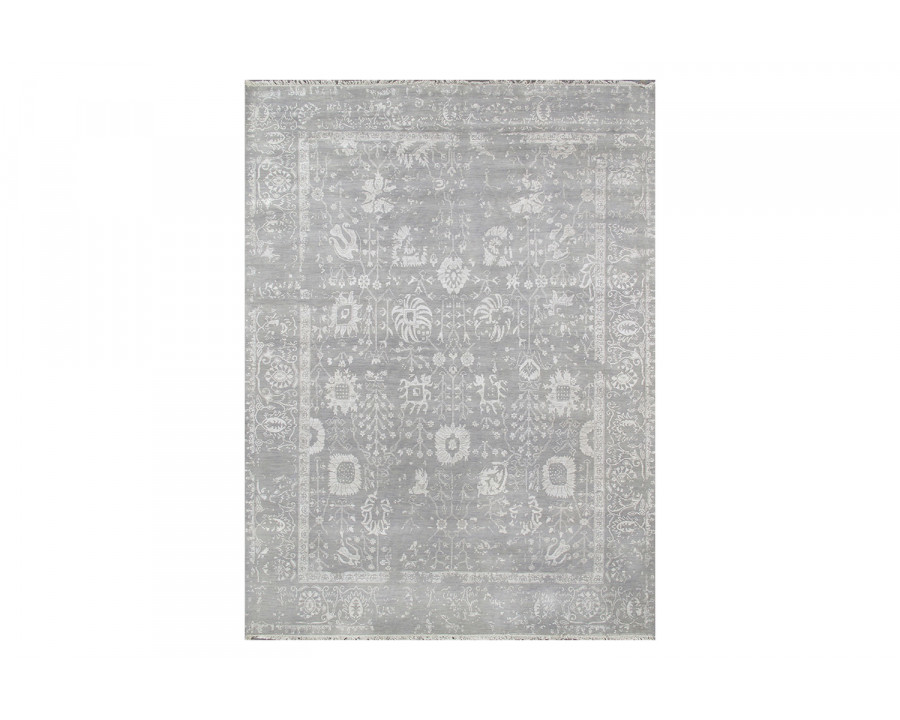 Pasargad - Transitional Collection Hand-Knotted Silk and Wool Area Rug 96'' x 122'' (VASE-2 8X10)