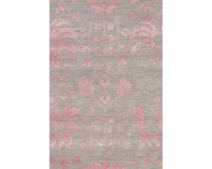 Pasargad Transitional Collection Hand-Knotted Silk and Wool Area Rug (VASE-3BP 10X14) - 120'' x 167''