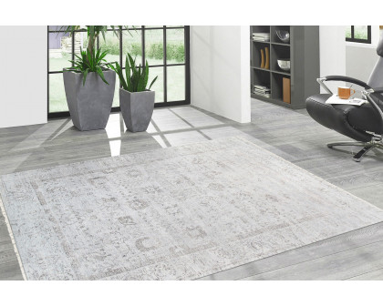 Pasargad - Transitiona Collection Hand-Knotted Silk and Wool Area Rug 108'' x 144'' (VASE-3JBB 9X12)