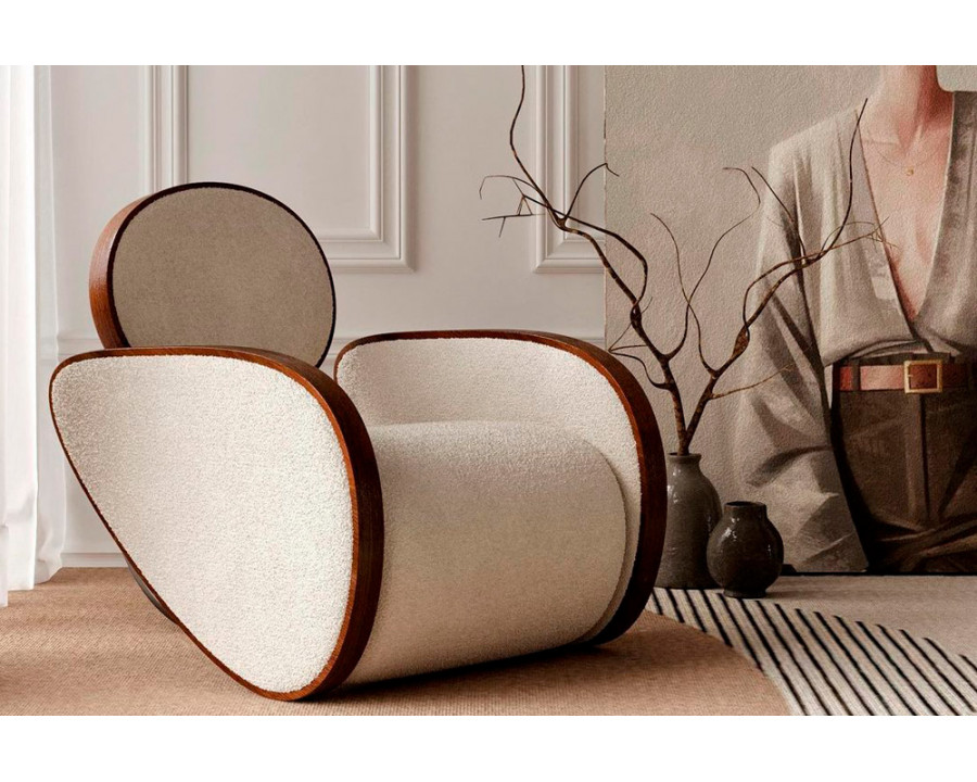 Plyus - Nautilus Chair in Fabric/Wood