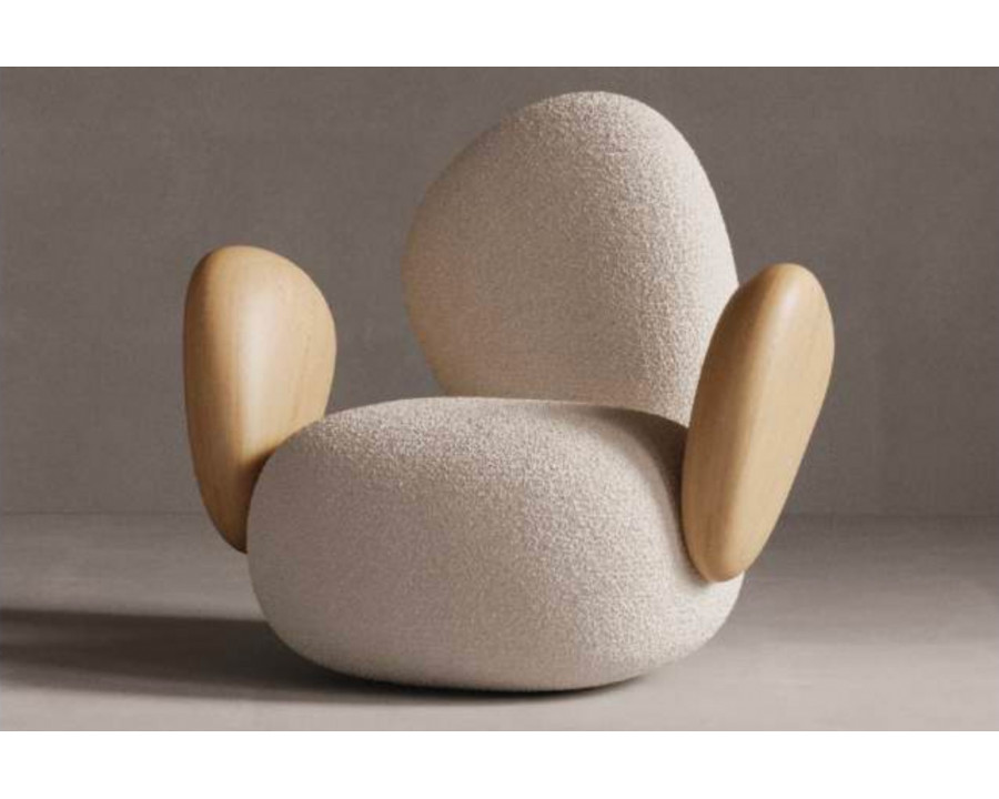 Plyus - Stone Chair in Fabric/Wood