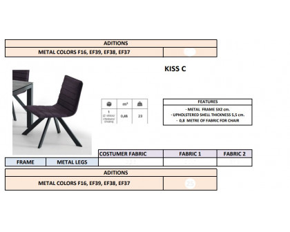 Pure Designs - Crossfire Table w/Kiss Chairs Set