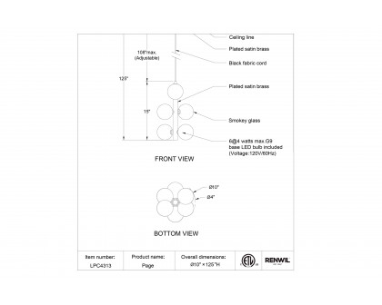 Renwil™ - Page Pendant Lighting