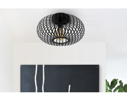 Renwil Ivy Flush Mount Lighting - Black Powder