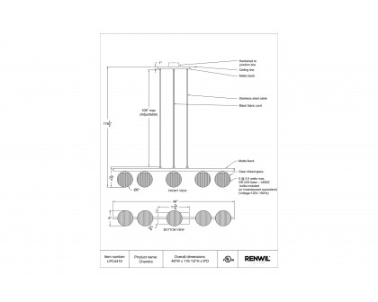 Renwil - Chandra Pendant Lighting