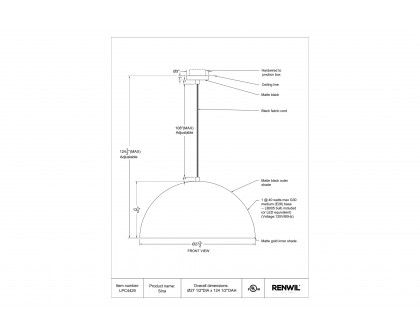 Renwil™ - Sina Pendant Lighting