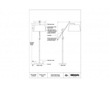 Renwil™ - Claire Floor Lamp