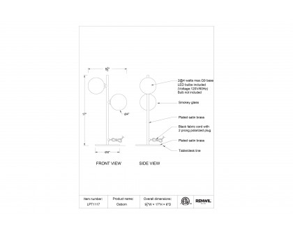 Renwil - Osborn Table Lamp