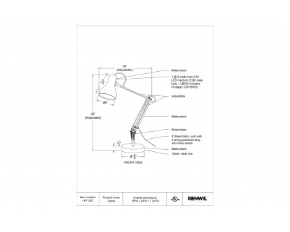 Renwil™ - Jamie Table Lamp