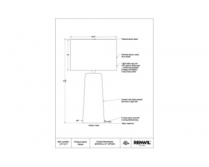 Renwil™ - Monte Table Lamp