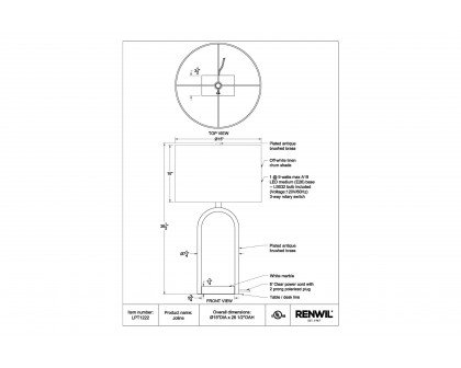 Renwil - Joline Table Lamp