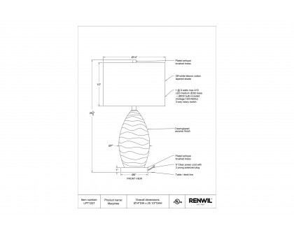 Renwil™ - Macphee Table Lamp