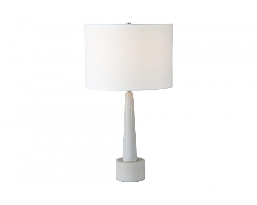 Renwil Normanton Table Lamp - White Marble