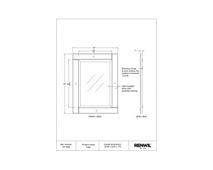 Renwil™ - Adan Wall Mirror