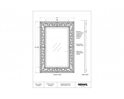 Renwil - Vincenzo Wall Mirror