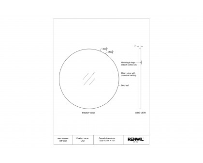 Renwil™ - Oryx Wall Mirror