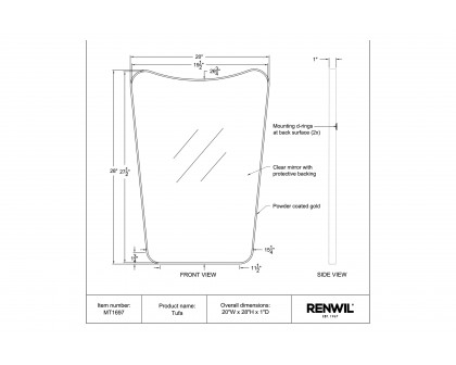 Renwil Tufa Wall Mirror