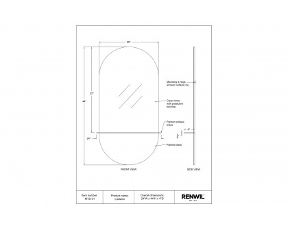 Renwil - Lisdarra Wall Mirror