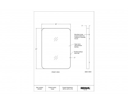 Renwil™ - Vered Wall Mirror