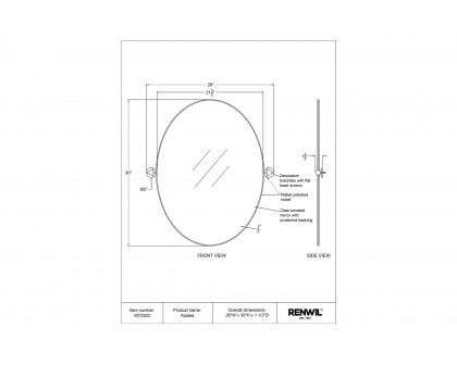 Renwil - Azalea Wall Mirror