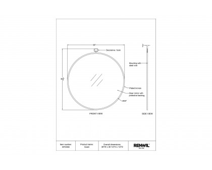 Renwil - Azam Wall Mirror