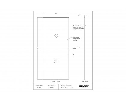 Renwil™ - Northern Wall Mirror