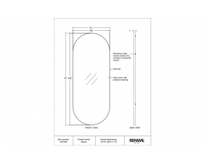 Renwil™ - Marius Wall Mirror