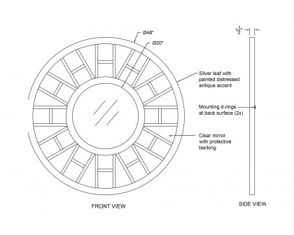 Renwil - Wheeler Wall Mirror