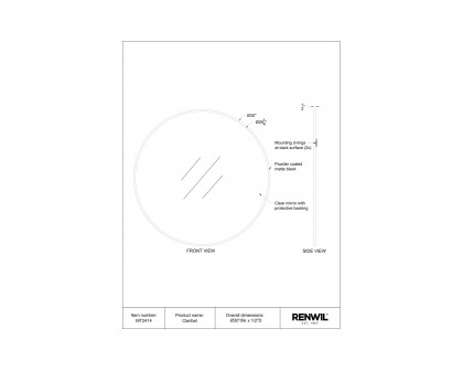 Renwil - Claribel Wall Mirror