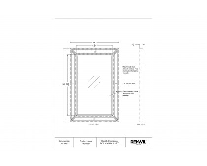 Renwil - Waverly Wall Mirror