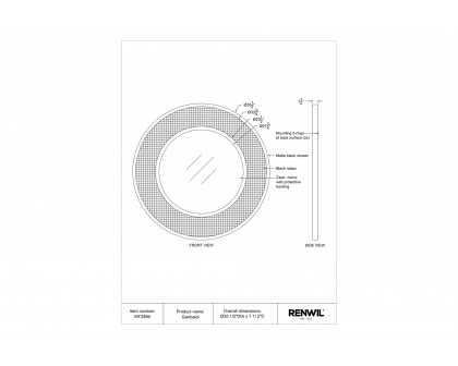 Renwil™ - Garibaldi Wall Mirror