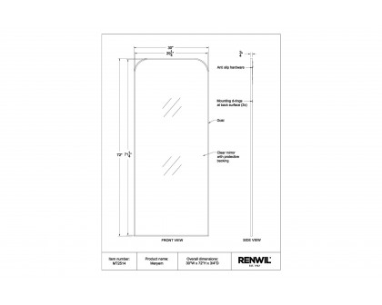 Renwil™ - Meryem Wall Mirror