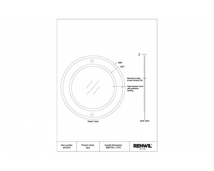 Renwil™ - Apia Wall Mirror