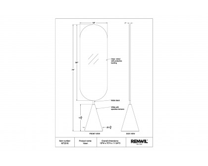 Renwil™ - Vawn Floor Mirror