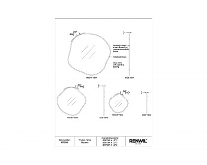 Renwil™ - Nucleus Wall Mirror Set Of 3