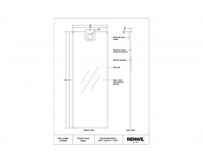 Renwil™ - Kepler Wall Mirror