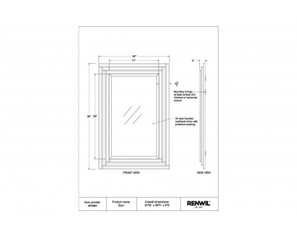 Renwil™ - Bryn Wall Mirror