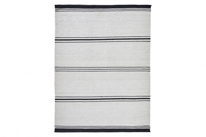 Renwil™ Allen 10002 Rug - Ivory/Black, 9,1" X 13,1"