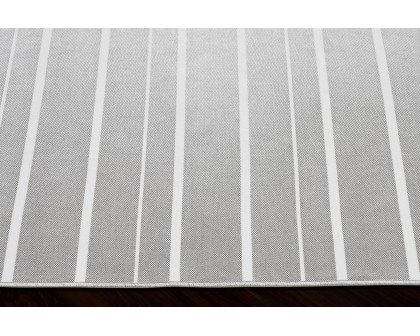 Renwil™ Caymen 64895 Outdoor Rug - Cool Gray/White, 3,3" X 4,3"