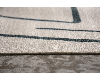 Renwil™ Fallon 10212 Rug - Ivory/Charcoal Blue, 5,3" X 7,3"