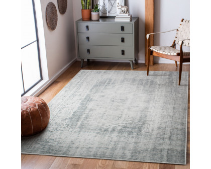 Renwil™ Fallon 30213 Runner Rug - Distressed Dusty Blue, 2,6" X 10"