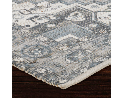 Renwil™ Pongola Rug - Natural/Teal, 5,3" X 7,3"