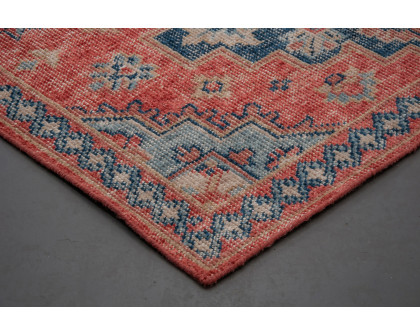 Renwil™ Turkmen Rug - Red, 5" x 8"