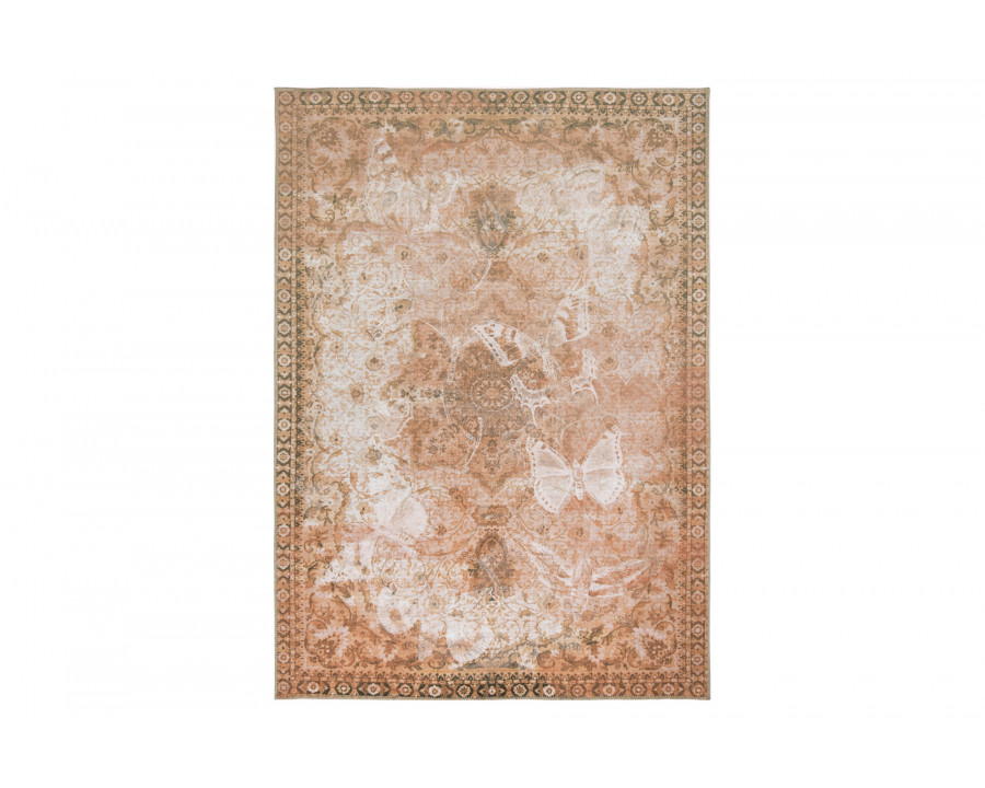 Renwil Whey Rug - Burnt Orange/Cream, 2,6" x 8"