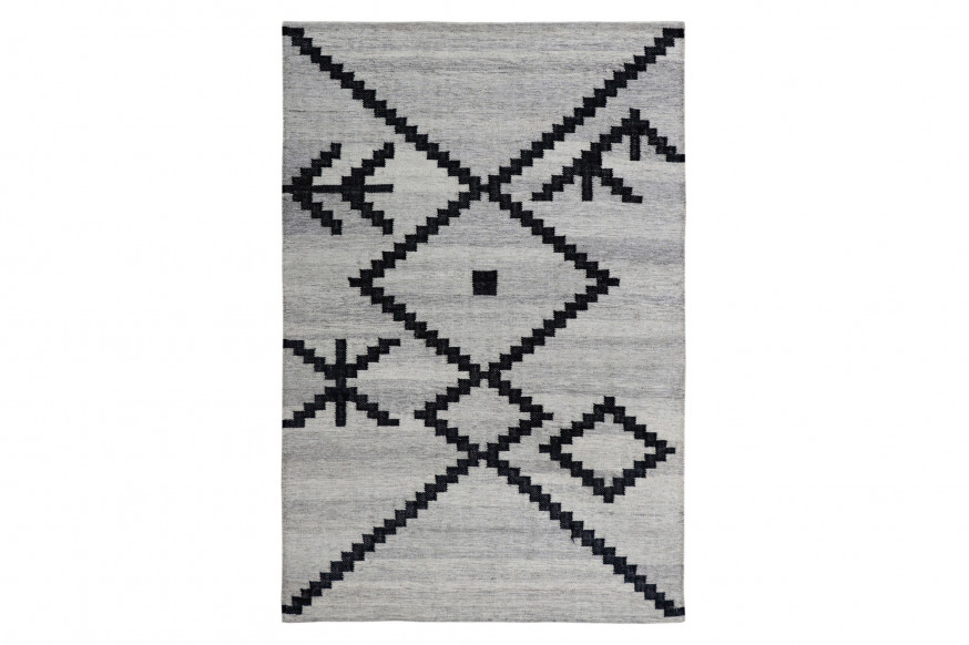 Renwil™ Zaatar Rug - Beige/Black, 3" x 4"