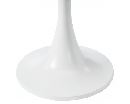 Renwil™ Alina Accent Table - White Marble/White Powder